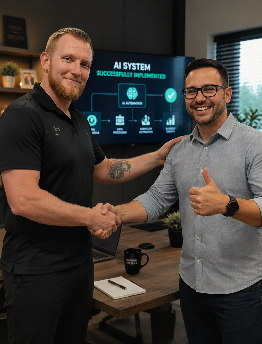 Jonathan Wright working with a client